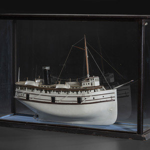 A Painted Wood Cased Steamboat 2f5607