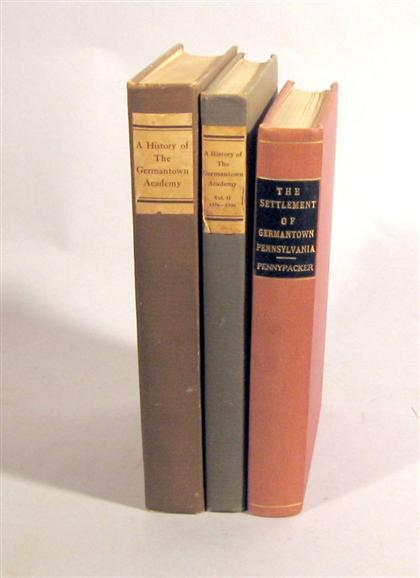 3 vols Germantown History Pennypacker  4bbd9