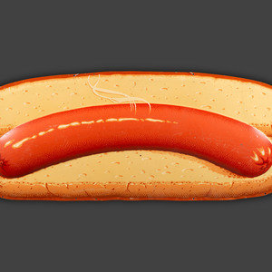 A Coca-Cola Embossed Tin Hot Dog