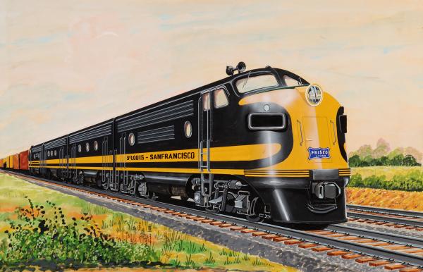 A FRISCO EMD LOCOMOTIVE COLOR SCHEME