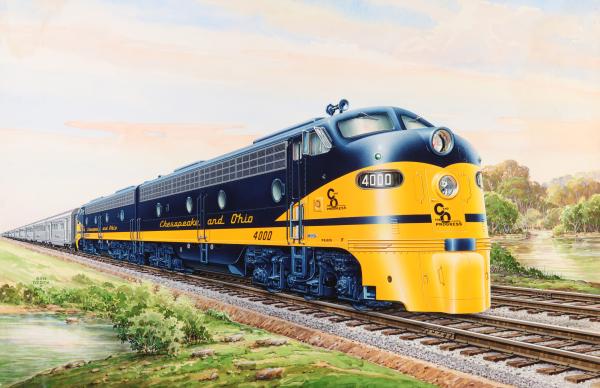 BEN DEDEK PAINTING OF C O STREAMLINER 2f5690