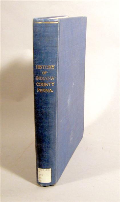 1 vol History of Indiana County  4bbdd