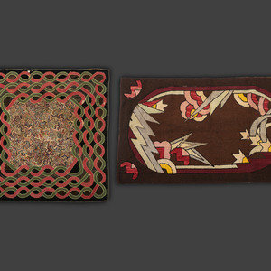 Two American Hooked Rugs
Early