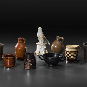 Nine Stoneware and Earthenware