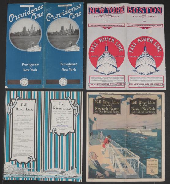 15 PCS FALL RIVER LINE STEAMSHIP TRAVEL