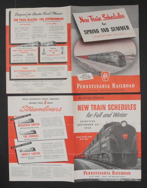 17 PIECES OF PENNSYLVANIA RAILROAD EPHEMERA