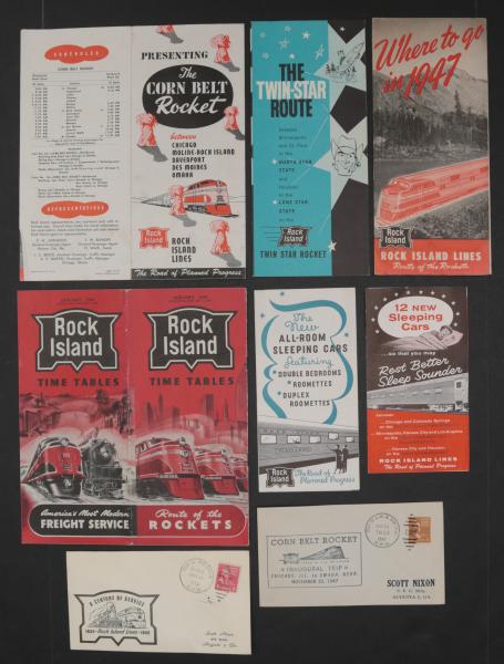 31 PIECES OF ROCK ISLAND RAILROAD