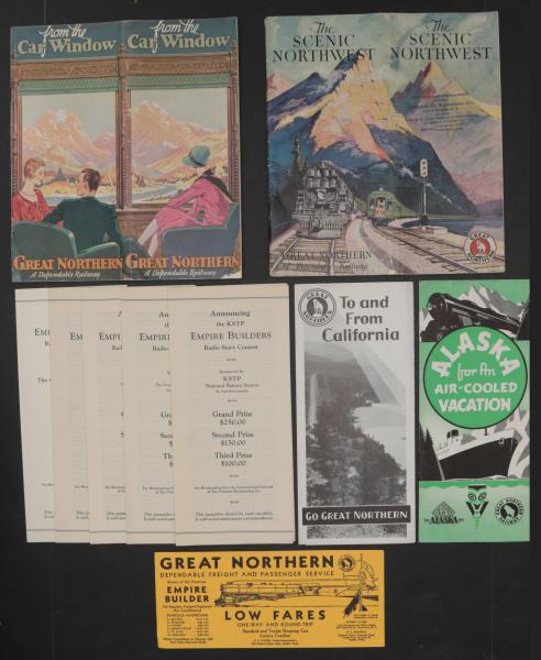 22 PIECES OF GREAT NORTHERN RAILROAD