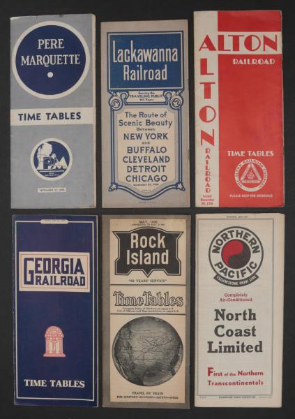 15 1930S TIMETABLES FROM 15 DIFFERENT 2f57a6