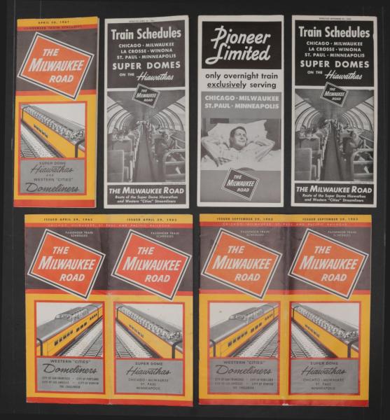 59 PCS MILWAUKEE ROAD EPHEMERA, ADVERTISING,