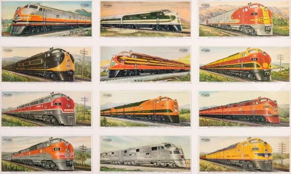 UNCUT SHEET OF 12 GM STREAMLINER 2f57bb