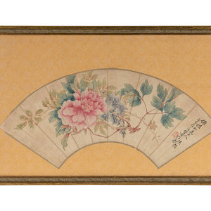 Anonymous Chinese 19th Century Peonies ink 2f583a
