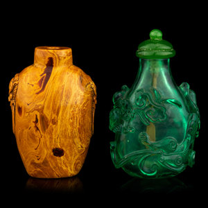 Two Chinese Snuff Bottles
the first
