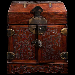 A Chinese Huali Wood Seal Chest
Qing