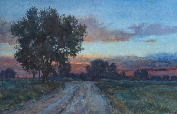 DOUG OSA BORN 1952 WATERCOLOR 2f590f