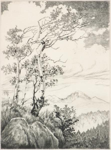 LYMAN BYXBE (1886-1980) PENCIL