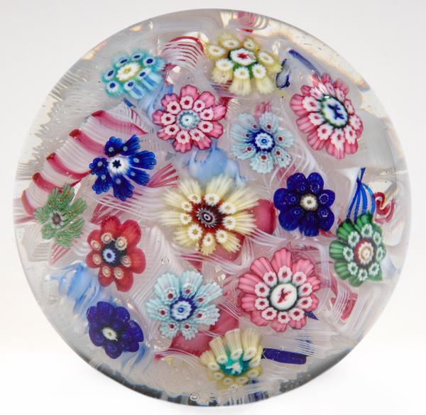 ANTIQUE BOHEMIAN SCATTERED MILLEFIORI 2f5956