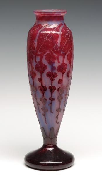 A FRENCH ART DECO CAMEO GLASS VASE