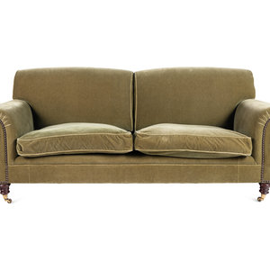 A George Smith Velvet Upholstered