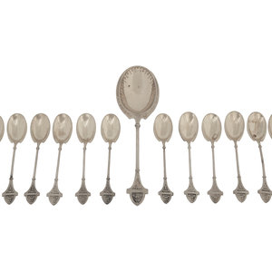 A Group of American Silver Dessert 2f5a10