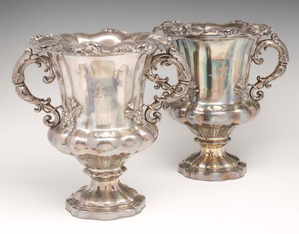 A PAIR EARLY VICTORIAN OLD SHEFFIELD 2f5a12