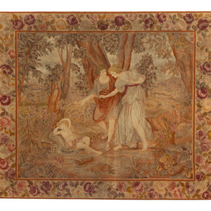 A Tapestry Panel Depicting a Couple 2f5a5f