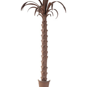 A Pressed Metal Palm Tree Appliqu  2f5a62