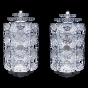 A Pair of Lalique Seville Wall