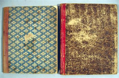 2 vols Manuscript Recipe Books  4bc5c