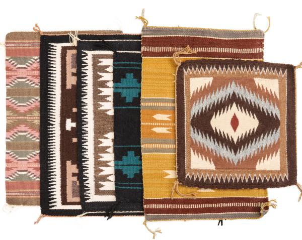 SIX LATE 20TH CENTURY NAVAJO MAT