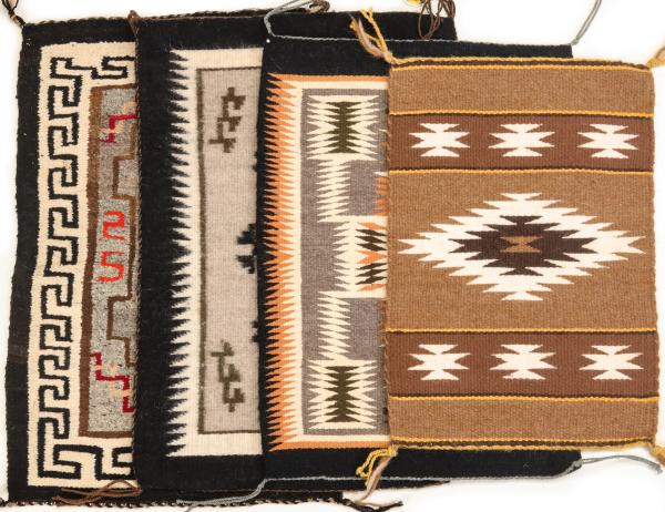 FOUR LATE 20TH CENTURY NAVAJO MAT 2f5bfc