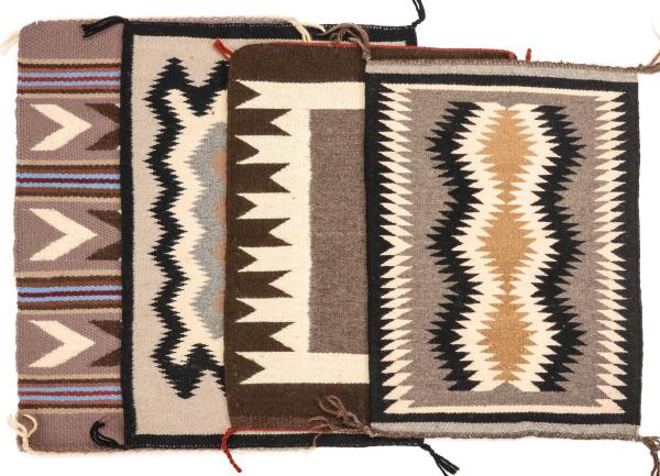 FOUR LATE 20TH CENTURY NAVAJO MAT 2f5bfd