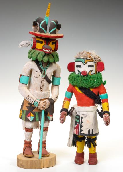 TWO CONTEMPORARY ARTIST SIGNED KACHINA