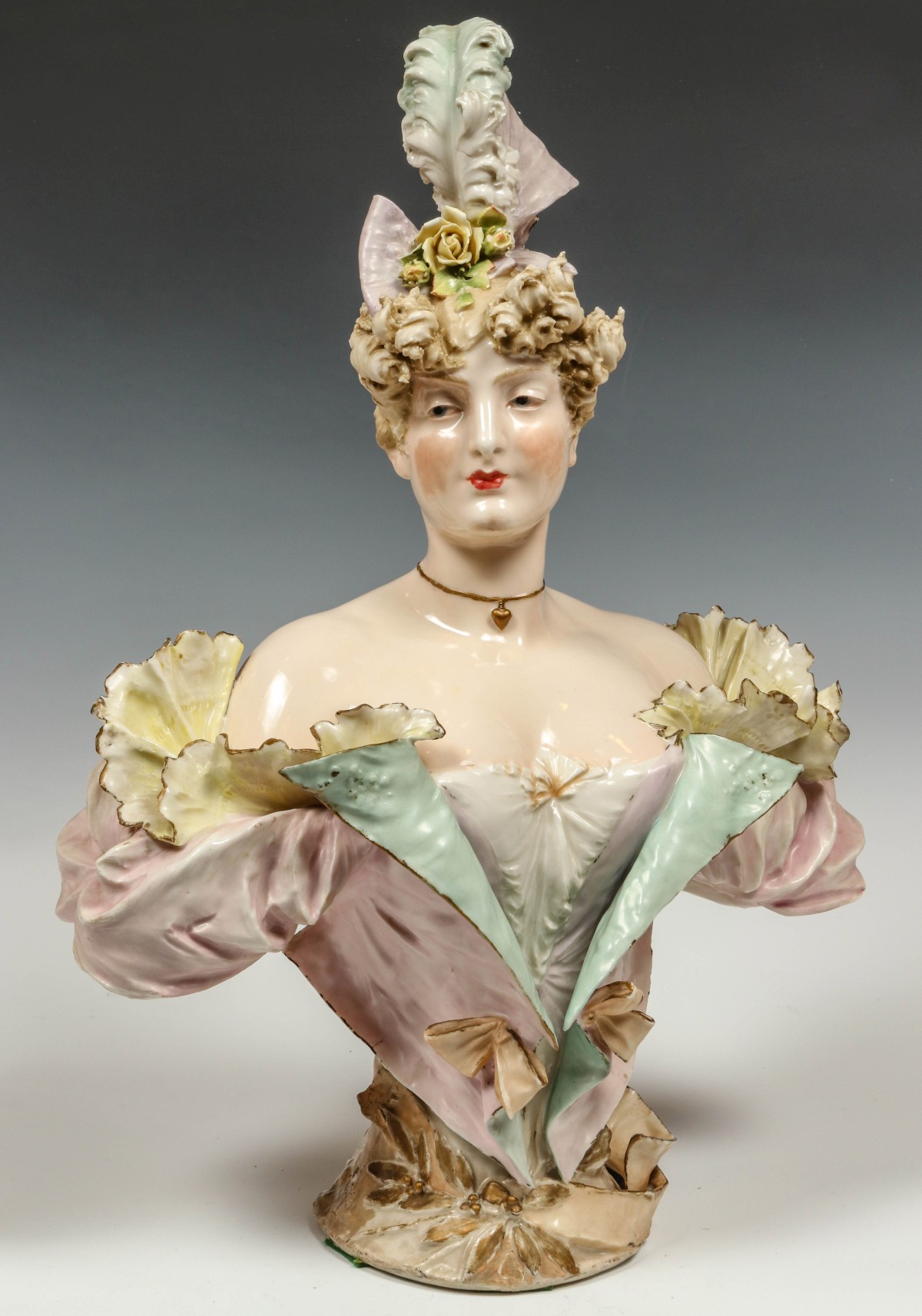 CONTINENTAL PORCELAIN BUST OF A 2f5c65