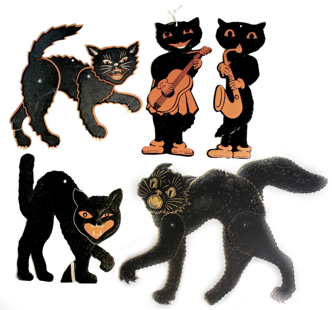 VINTAGE HALLOWEEN BLACK CAT DIE 2f5c71
