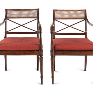 A Pair of Edwardian Painted Satinwood 2f841b