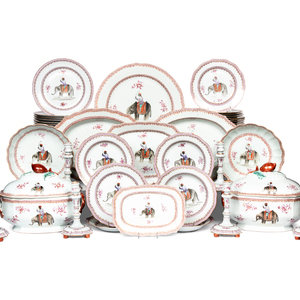 A Chinese Export Porcelain Dinner