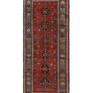 A Kazak Wool Rug Circa 1900 9 feet 2f8459