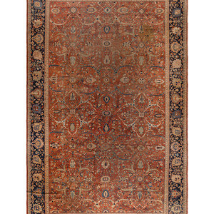 A Mahal Wool Rug Late 19th Century 15 2f8464