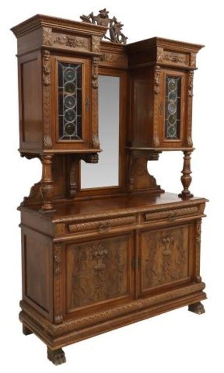 RENAISSANCE REVIVAL CARVED WALNUT 2f8488