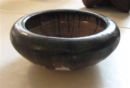 Fulper pottery shallow bowl  4c080