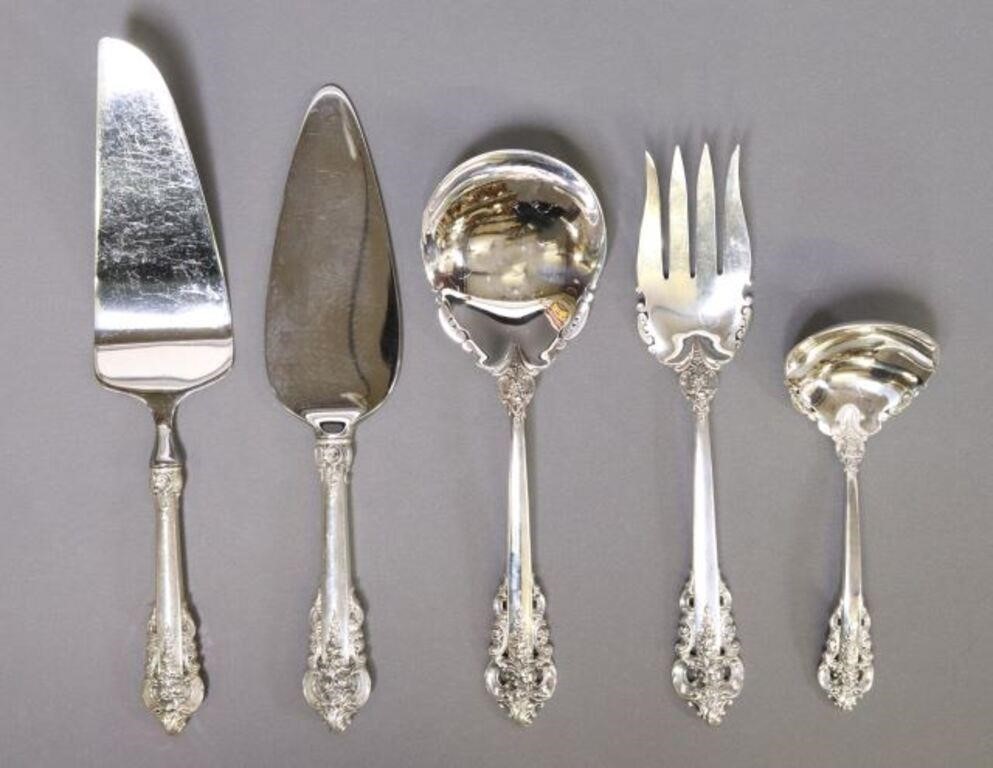 (5) WALLACE 'GRAND BAROQUE' STERLING