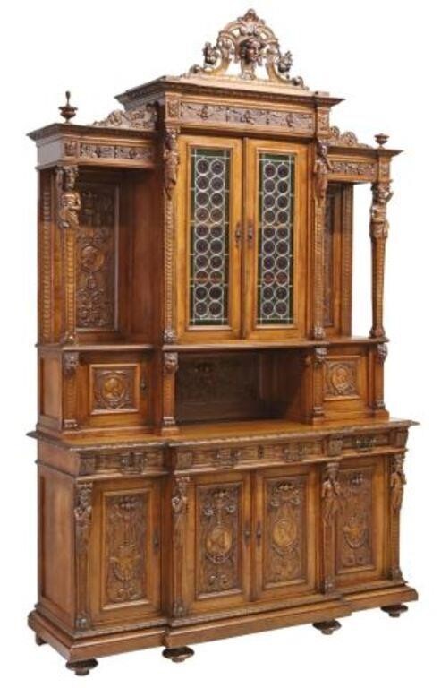 ITALIAN RENAISSANCE REVIVAL WALNUT