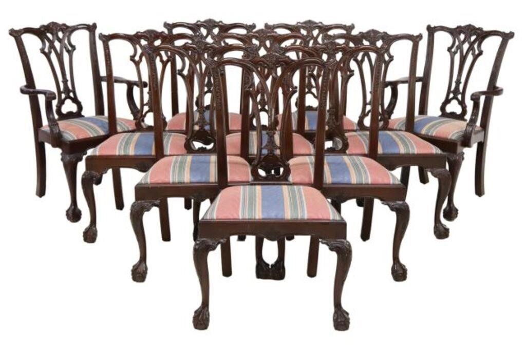  10 CHIPPENDALE STYLE MAHOGANY 2f8537