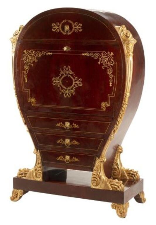 BALTIC STYLE GILT MAHOGANY FALL