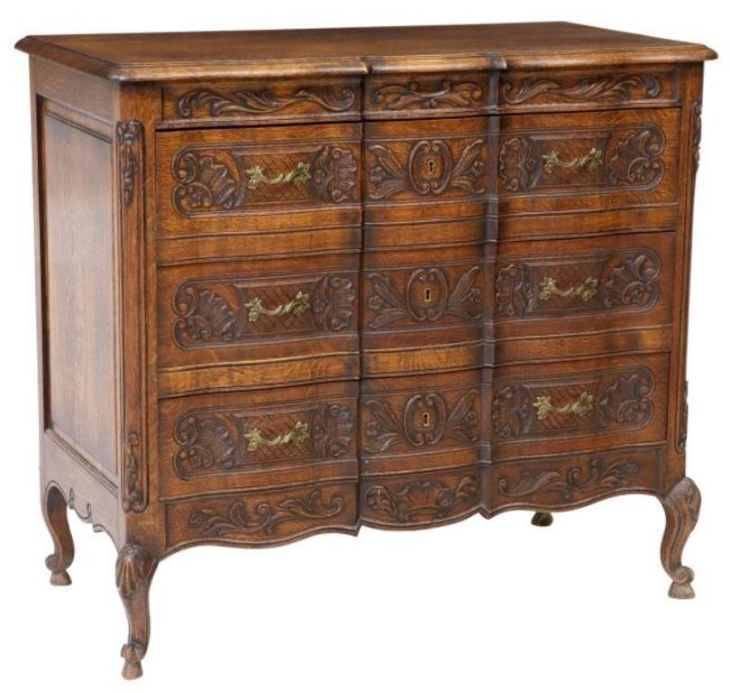 FRENCH LOUIS XV STYLE CARVED OAK 2f8542