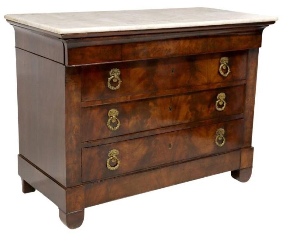 FRENCH LOUIS PHILIPPE MARBLE TOP 2f8557