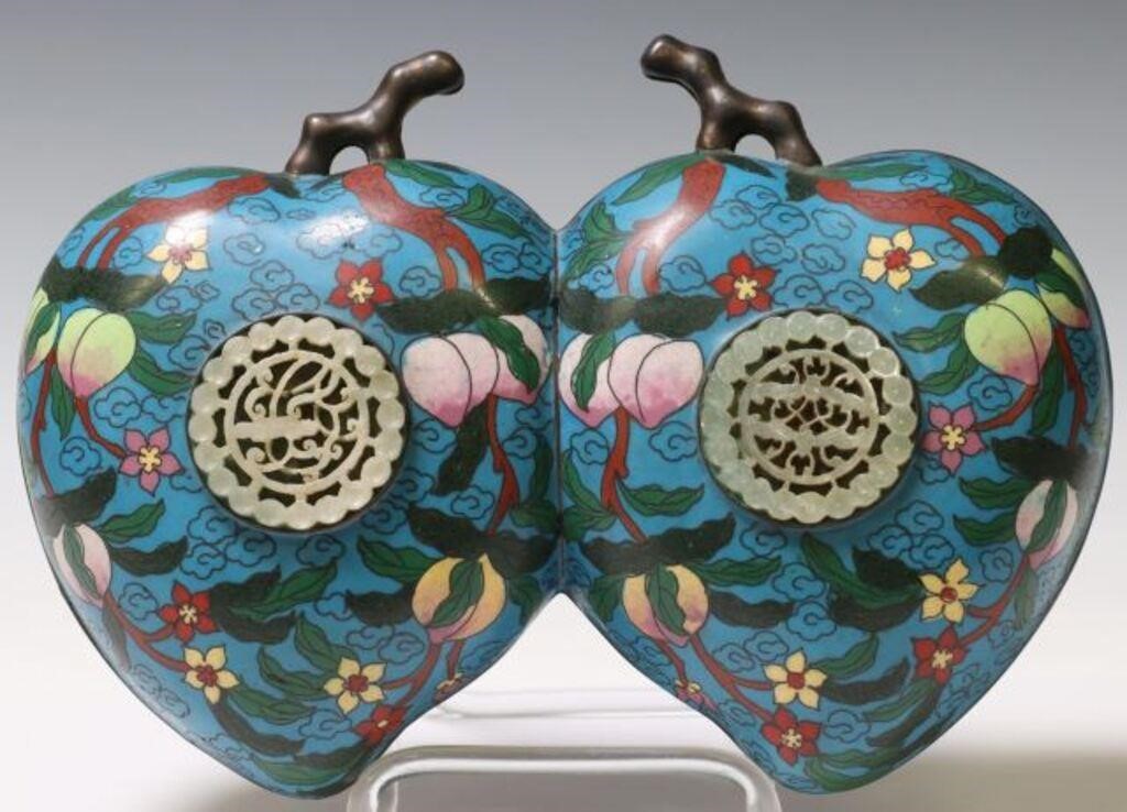 CHINESE CLOISONNE ENAMEL DOUBLE 2f856d