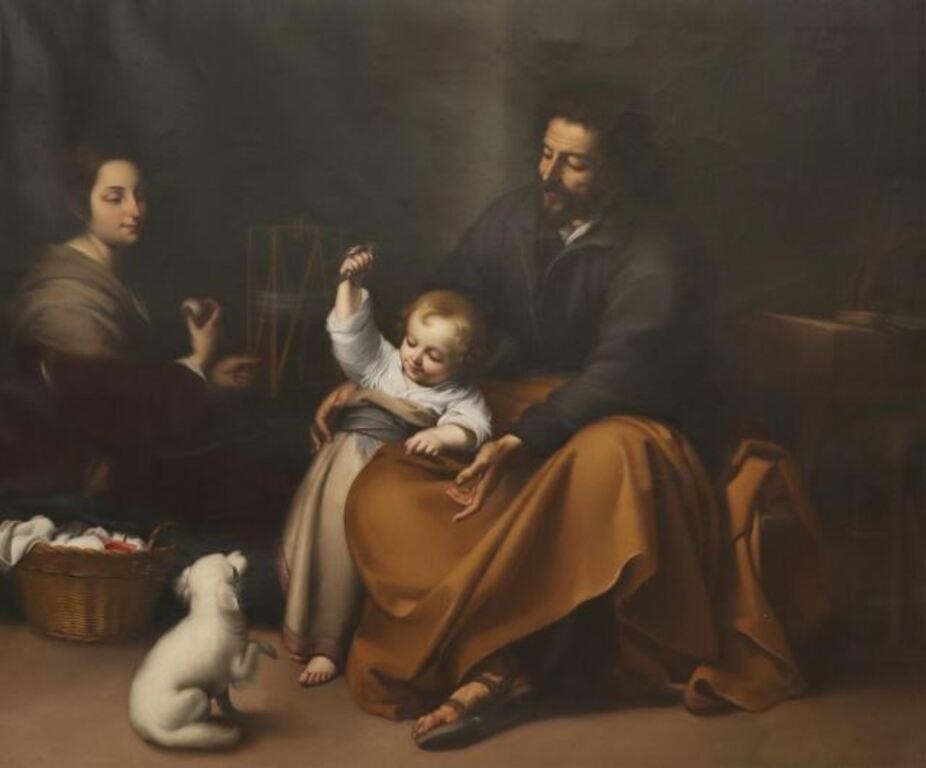 AFTER MURILLO PAINTING HOLY FAMILY 2f8594