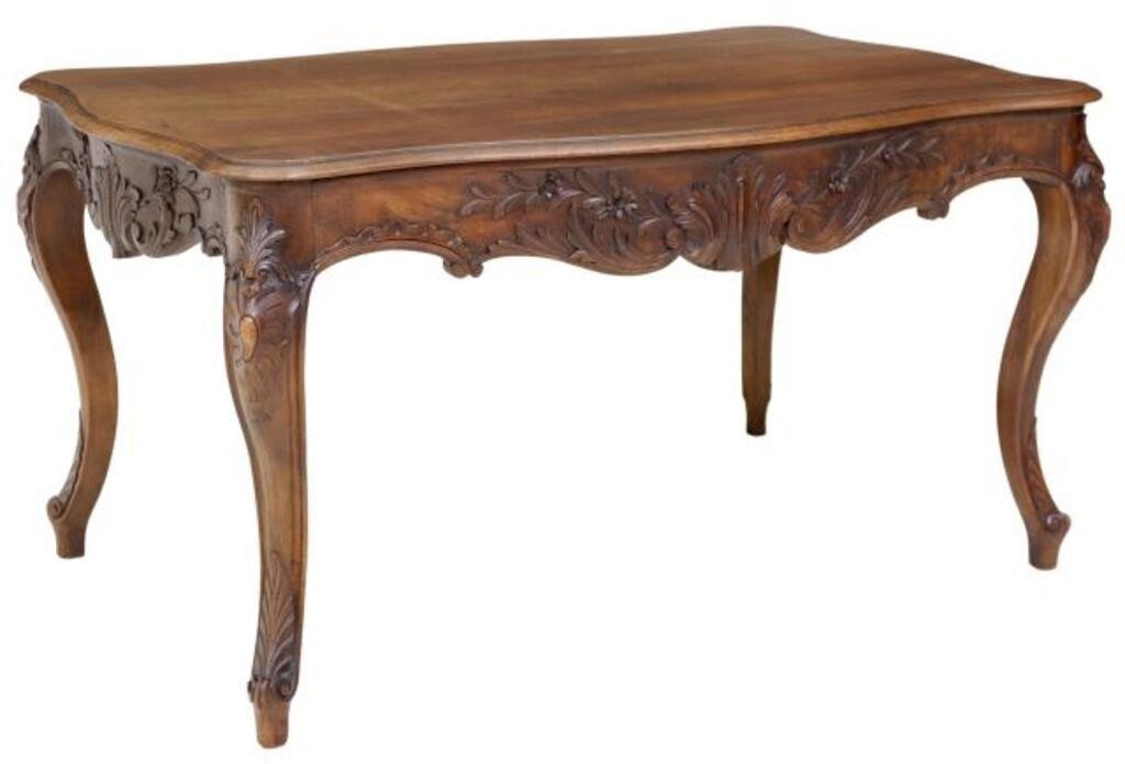 FRENCH LOUIS XV STYLE CARVED WALNUT 2f85ad